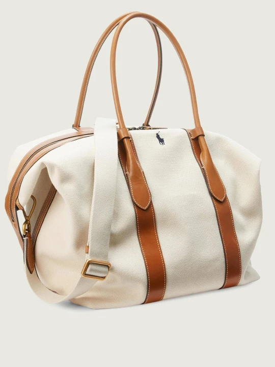 Zdjęcie produktu POLO RALPH LAUREN Torba podróżna | z dodatkiem skóry ecru