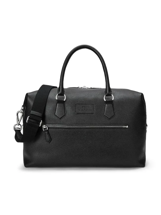 Zdjęcie produktu Polo Ralph Lauren torba skórzana 36, 8 x 29, 2 x 18, 4 cm czarny