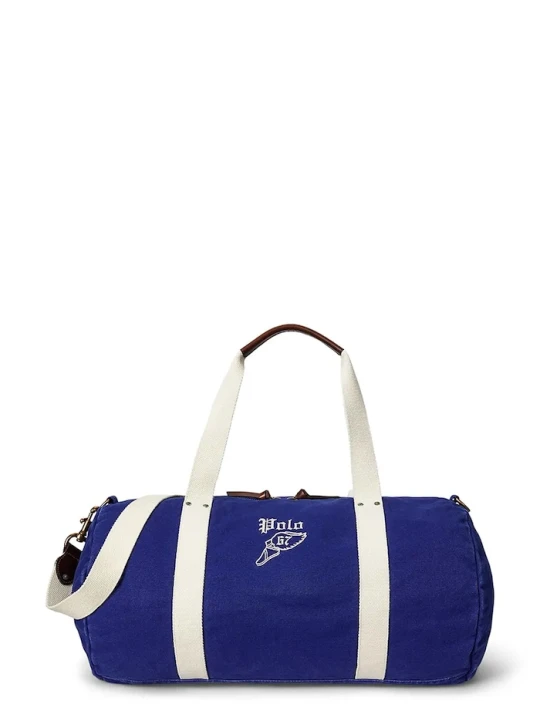 Zdjęcie produktu Polo Ralph Lauren torba sportowa męska bawełniana granatowy