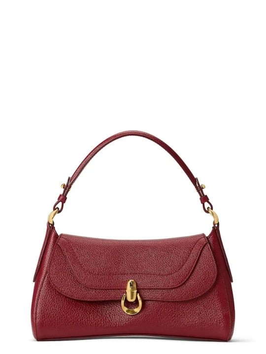 Zdjęcie produktu Polo Ralph Lauren torebka crossbody damska skórzana bordowy
