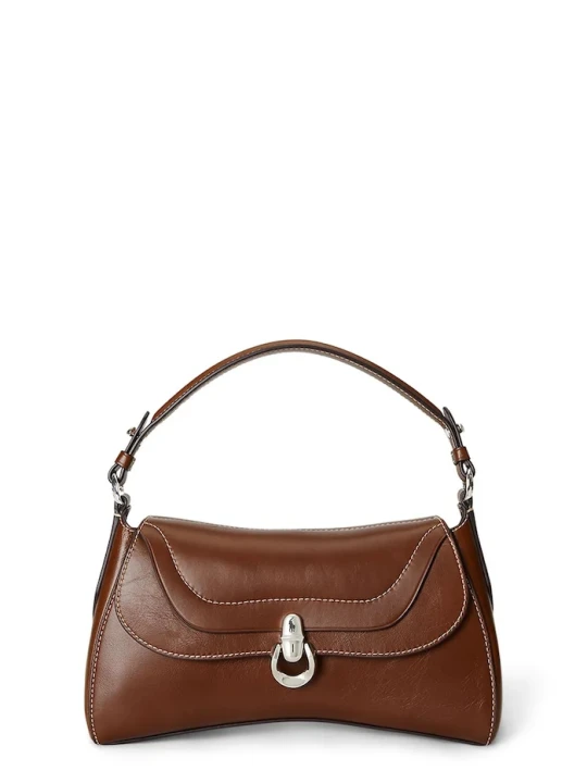 Zdjęcie produktu Polo Ralph Lauren torebka crossbody damska skórzana brązowy