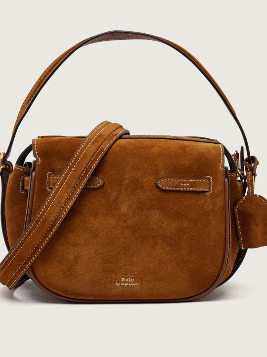 Zdjęcie produktu POLO RALPH LAUREN Torebka na ramię ID | zamsz brązowy