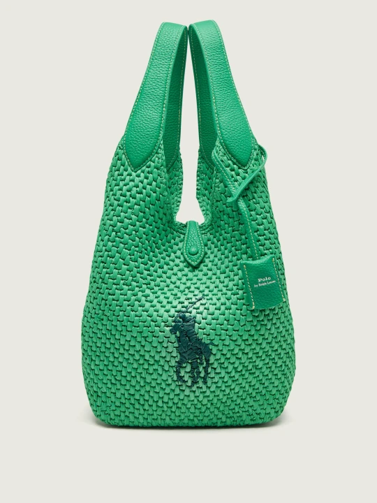 Zdjęcie produktu POLO RALPH LAUREN Torebka na ramię Play Big Pony | z dodatkiem skóry zielony