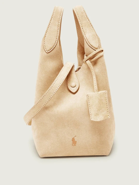 Zdjęcie produktu POLO RALPH LAUREN Torebka na ramię Play | zamsz beżowy