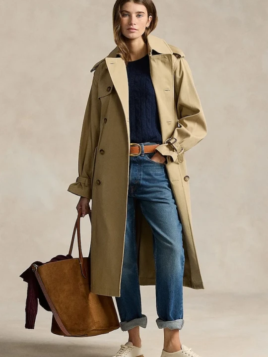 Zdjęcie produktu Polo Ralph Lauren trencz bawełniany beżowy