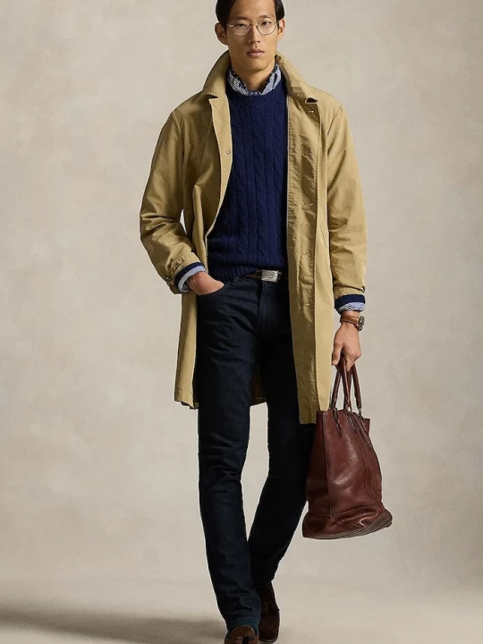 Zdjęcie produktu Polo Ralph Lauren trencz męski brązowy