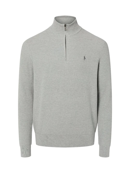 Zdjęcie produktu Polo Ralph Lauren Troyer Mężczyźni Bawełna szary