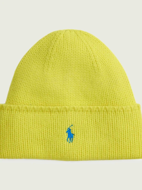 Zdjęcie produktu POLO RALPH LAUREN Wełniana czapka limonkowy