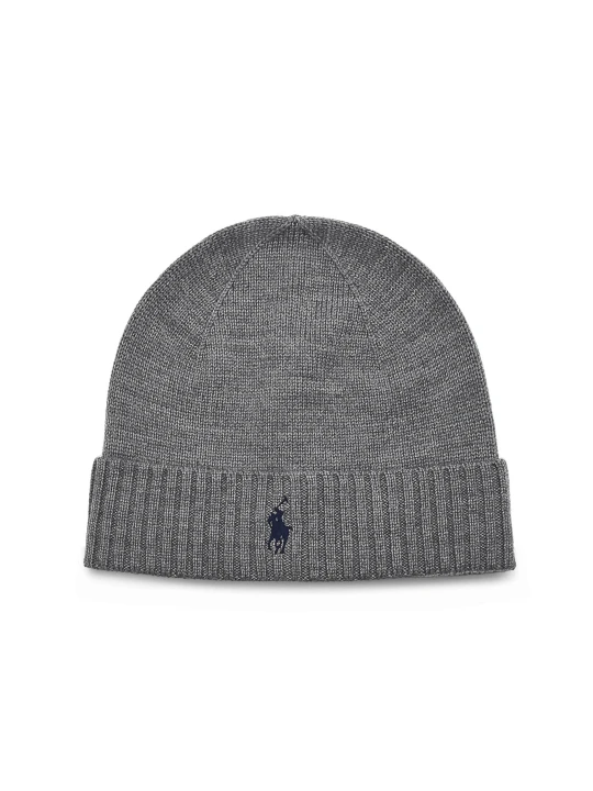 Zdjęcie produktu POLO RALPH LAUREN Wełniana czapka szary