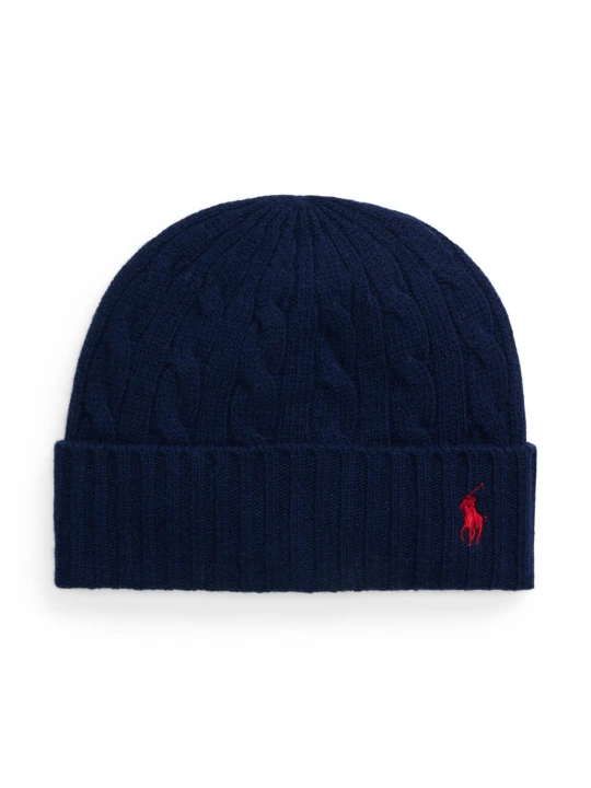 Zdjęcie produktu POLO RALPH LAUREN Wełniana czapka granatowy