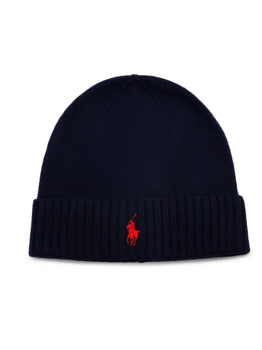 Zdjęcie produktu POLO RALPH LAUREN Wełniana czapka granatowy