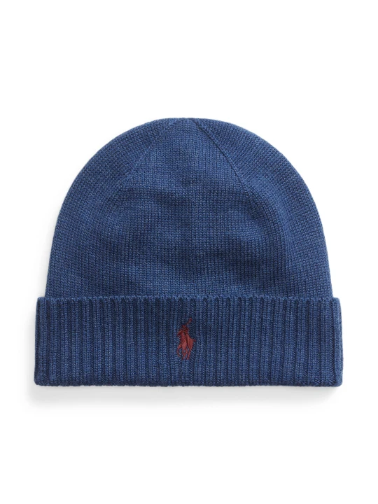 Zdjęcie produktu POLO RALPH LAUREN Wełniana czapka granatowy