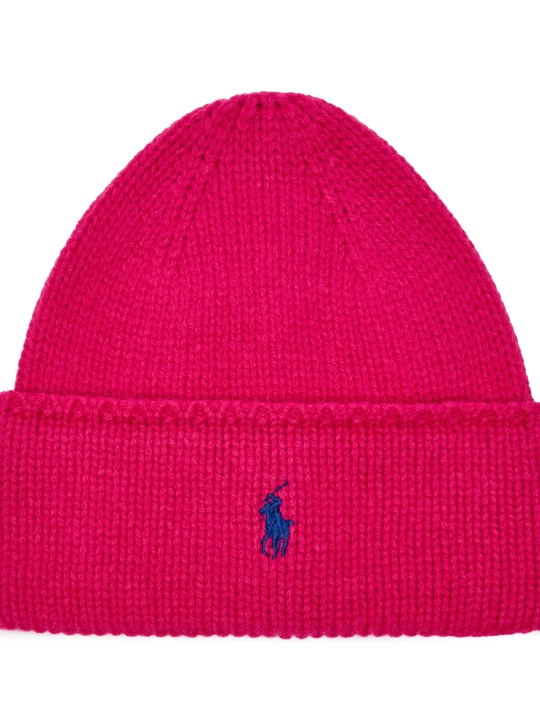 Zdjęcie produktu POLO RALPH LAUREN Wełniana czapka fuksja