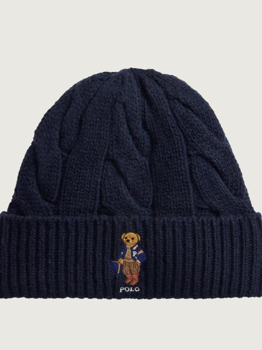 Zdjęcie produktu POLO RALPH LAUREN Wełniana czapka Echo granatowy