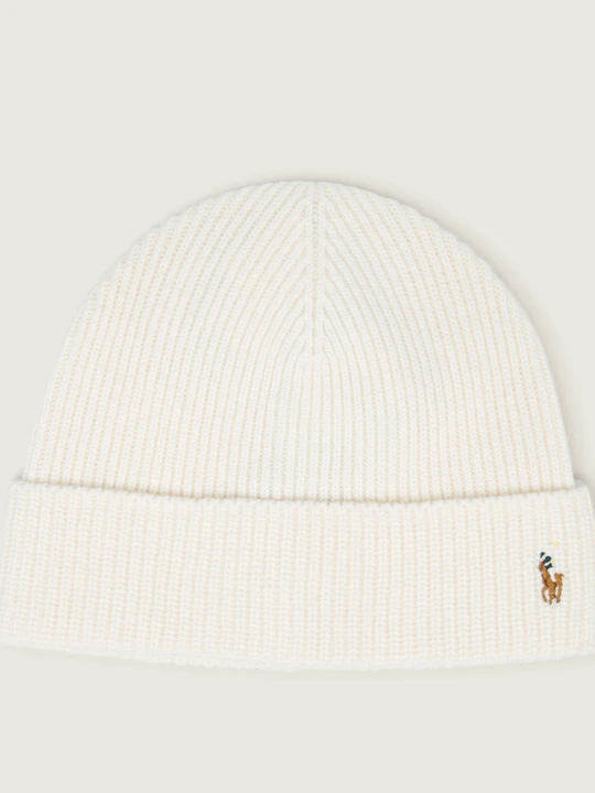 Zdjęcie produktu POLO RALPH LAUREN Wełniana czapka ecru