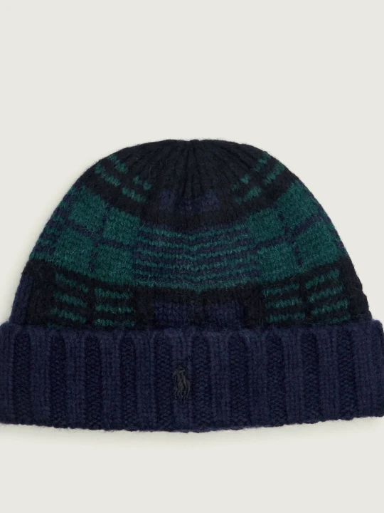 Zdjęcie produktu POLO RALPH LAUREN Wełniana czapka granatowy