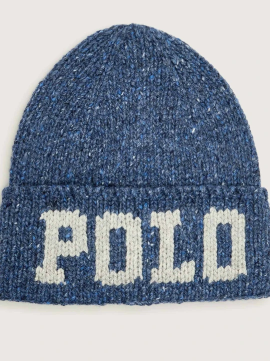 Zdjęcie produktu POLO RALPH LAUREN Wełniana czapka niebieski
