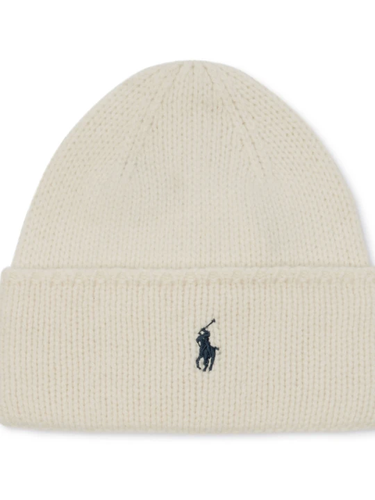 Zdjęcie produktu POLO RALPH LAUREN Wełniana czapka PONY beżowy