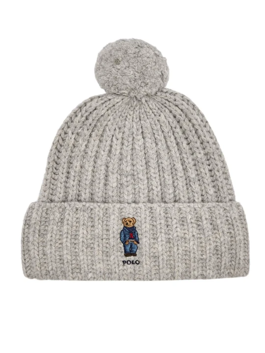 Zdjęcie produktu POLO RALPH LAUREN Wełniana czapka szary