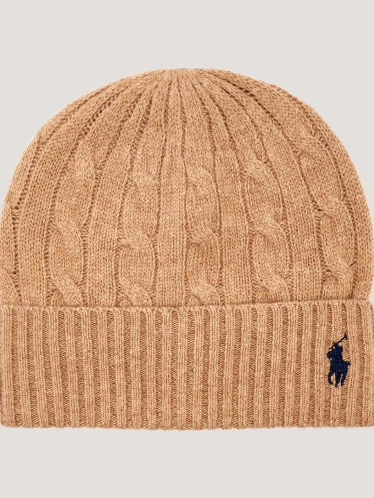 Zdjęcie produktu POLO RALPH LAUREN Wełniana czapka | z dodatkiem kaszmiru camel
