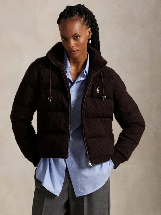 Zdjęcie produktu POLO RALPH LAUREN Wełniana kurtka | Regular Fit | z dodatkiem kaszmiru brązowy
