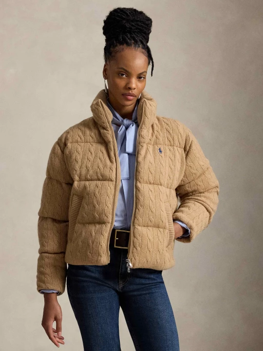Zdjęcie produktu POLO RALPH LAUREN Wełniana kurtka | Regular Fit | z dodatkiem kaszmiru camel