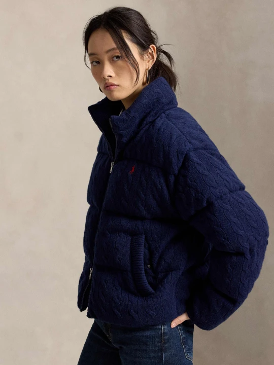 Zdjęcie produktu POLO RALPH LAUREN Wełniana kurtka | Regular Fit | z dodatkiem kaszmiru granatowy