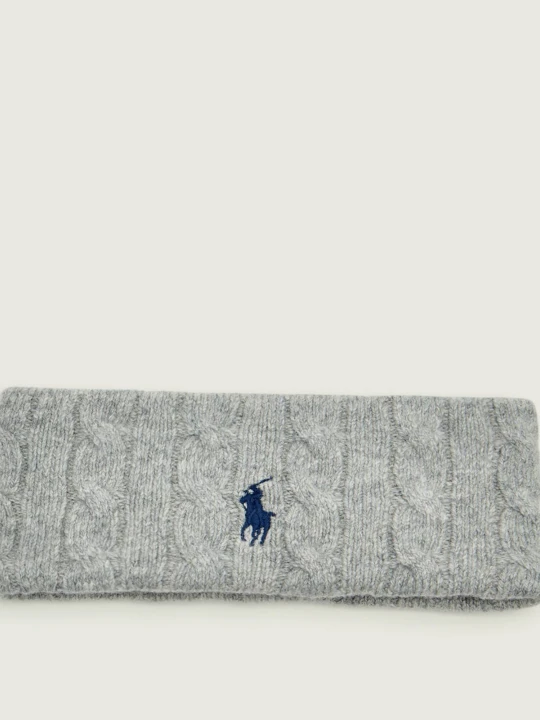 Zdjęcie produktu POLO RALPH LAUREN Wełniana opaska | z dodatkiem kaszmiru szary