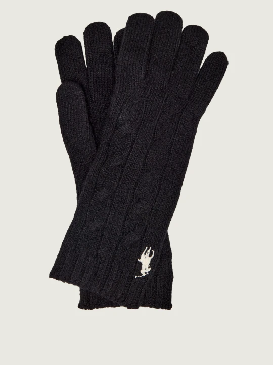 Zdjęcie produktu POLO RALPH LAUREN Wełniane rękawiczki | z dodatkiem kaszmiru czarny