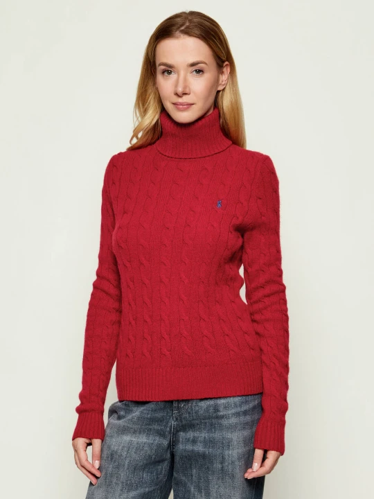 Zdjęcie produktu POLO RALPH LAUREN Wełniany golf | Regular Fit | z dodatkiem kaszmiru czerwony