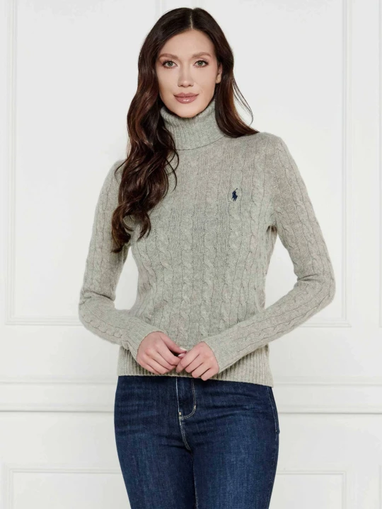 Zdjęcie produktu POLO RALPH LAUREN Wełniany golf | Regular Fit | z dodatkiem kaszmiru szary