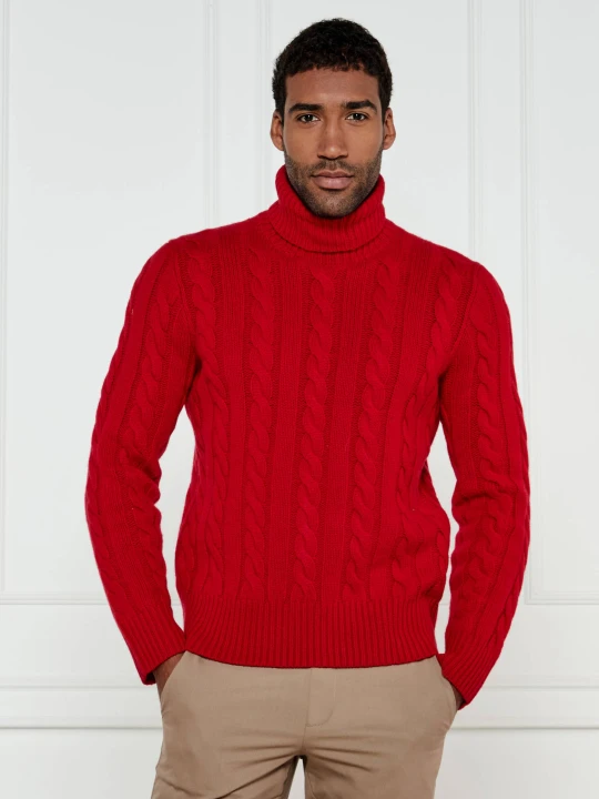 Zdjęcie produktu POLO RALPH LAUREN Wełniany golf | Regular Fit | z dodatkiem kaszmiru czerwony