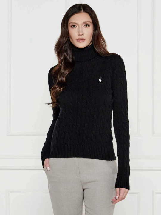 Zdjęcie produktu POLO RALPH LAUREN Wełniany golf | Regular Fit | z dodatkiem kaszmiru czarny