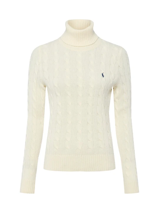 Zdjęcie produktu Polo Ralph Lauren Wełniany sweter z zawartością kaszmiru Kobiety Kaszmir biały
