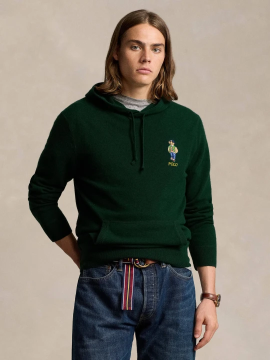 Zdjęcie produktu POLO RALPH LAUREN Wełniany sweter | Regular Fit butelkowa zieleń