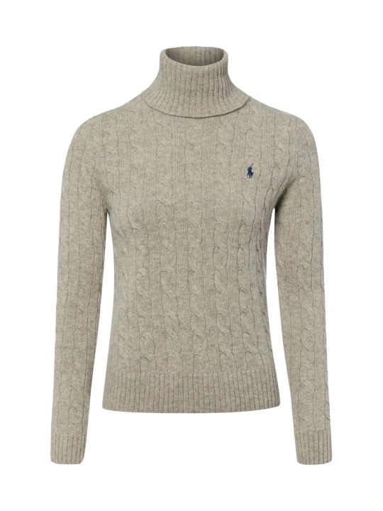Zdjęcie produktu Polo Ralph Lauren Wełniany sweter z zawartością kaszmiru Kobiety Kaszmir szary