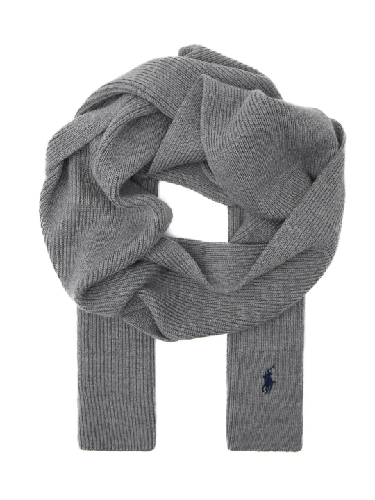 Zdjęcie produktu POLO RALPH LAUREN Wełniany szal szary