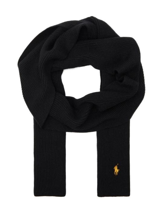 Zdjęcie produktu POLO RALPH LAUREN Wełniany szal czarny