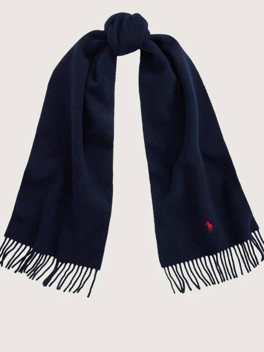 Zdjęcie produktu POLO RALPH LAUREN Wełniany szal granatowy