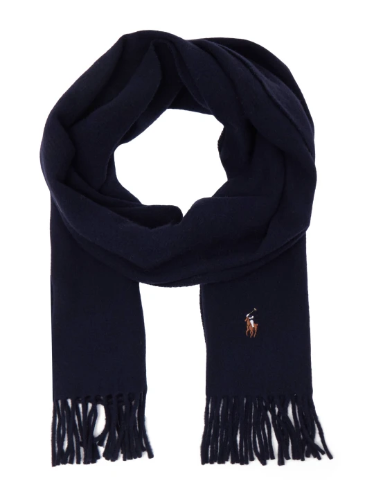 Zdjęcie produktu POLO RALPH LAUREN Wełniany szal granatowy