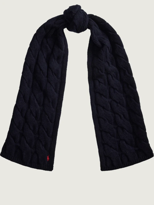 Zdjęcie produktu POLO RALPH LAUREN Wełniany szal granatowy