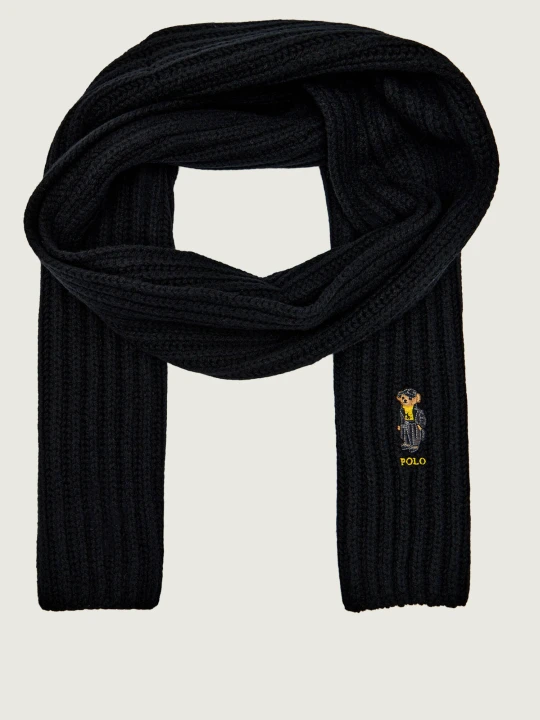 Zdjęcie produktu POLO RALPH LAUREN Wełniany szal SPORT BR czarny
