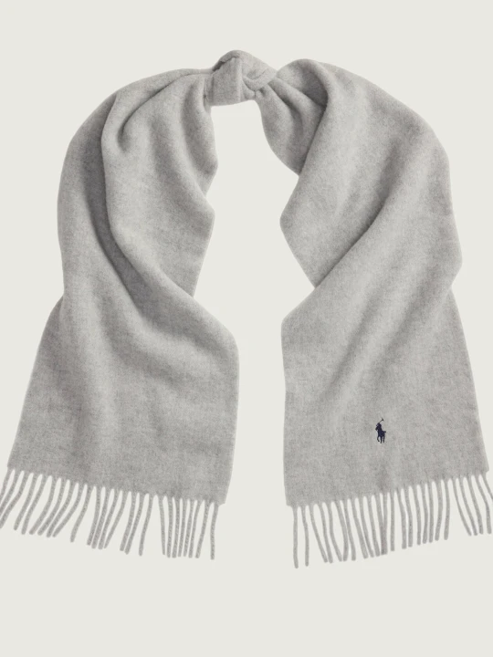Zdjęcie produktu POLO RALPH LAUREN Wełniany szal szary