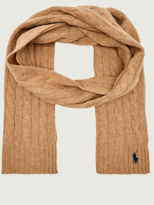 Zdjęcie produktu POLO RALPH LAUREN Wełniany szal | z dodatkiem kaszmiru camel