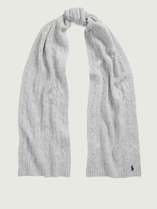 Zdjęcie produktu POLO RALPH LAUREN Wełniany szal | z dodatkiem kaszmiru szary