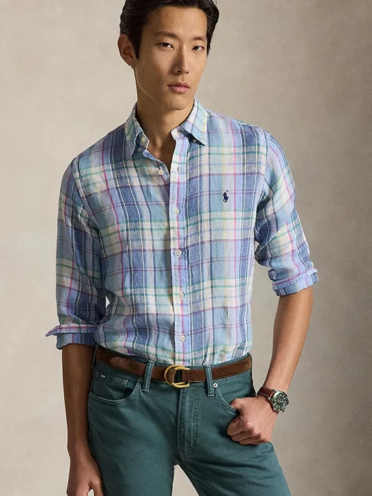 Zdjęcie produktu Polo Ralph Lauren YD LINEN V1-WVN-SHIRT koszula lniana męska