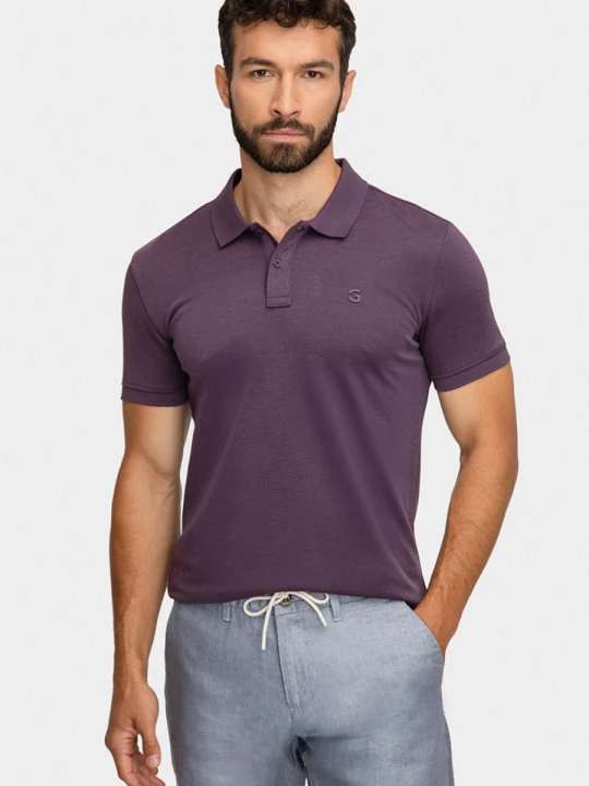 Zdjęcie produktu Polo SALVATORE 01035A40GSA Giacomo Conti fioletowy