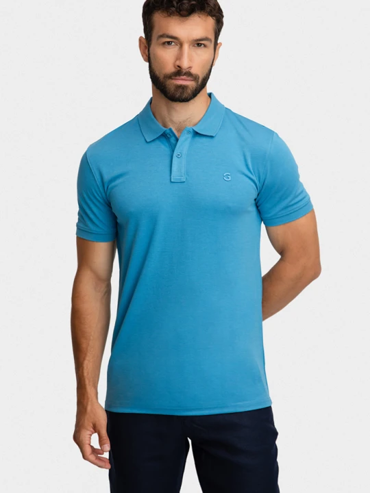 Zdjęcie produktu Polo SALVATORE 01035A65GSA Giacomo Conti blekitny