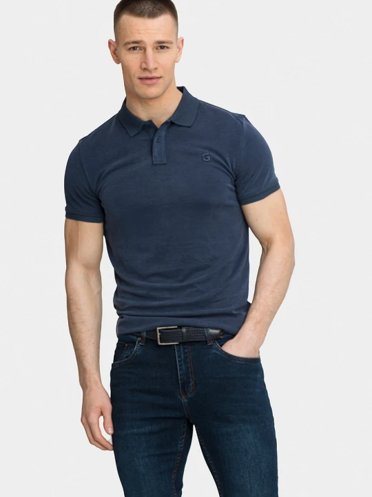 Zdjęcie produktu Polo SALVATORE 01035A75GSA Giacomo Conti granatowy