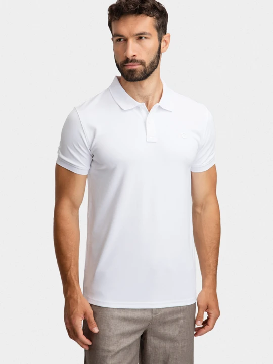 Zdjęcie produktu Polo SALVATORE 01035B00GSA Giacomo Conti bialy